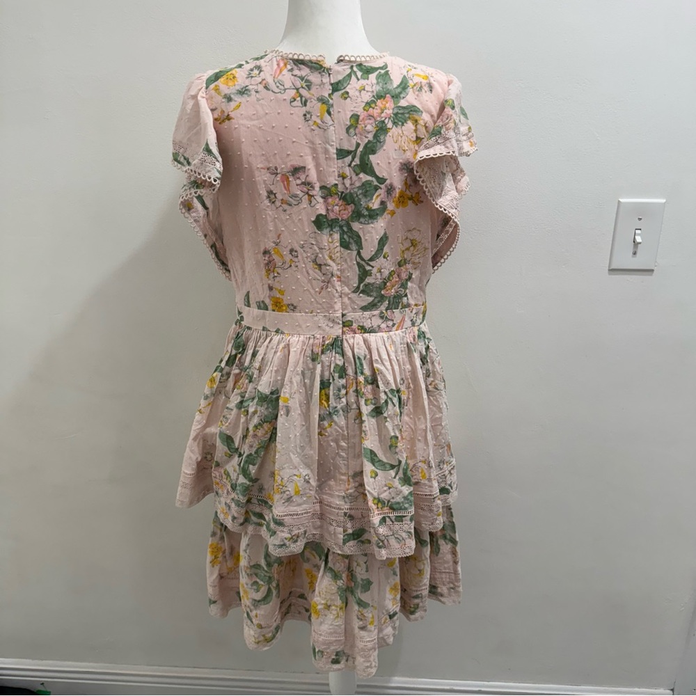 Rachel Parcell Floral Tiered Dress Nordstrom Exclusive Size Large EUC - Picture 6 of 7